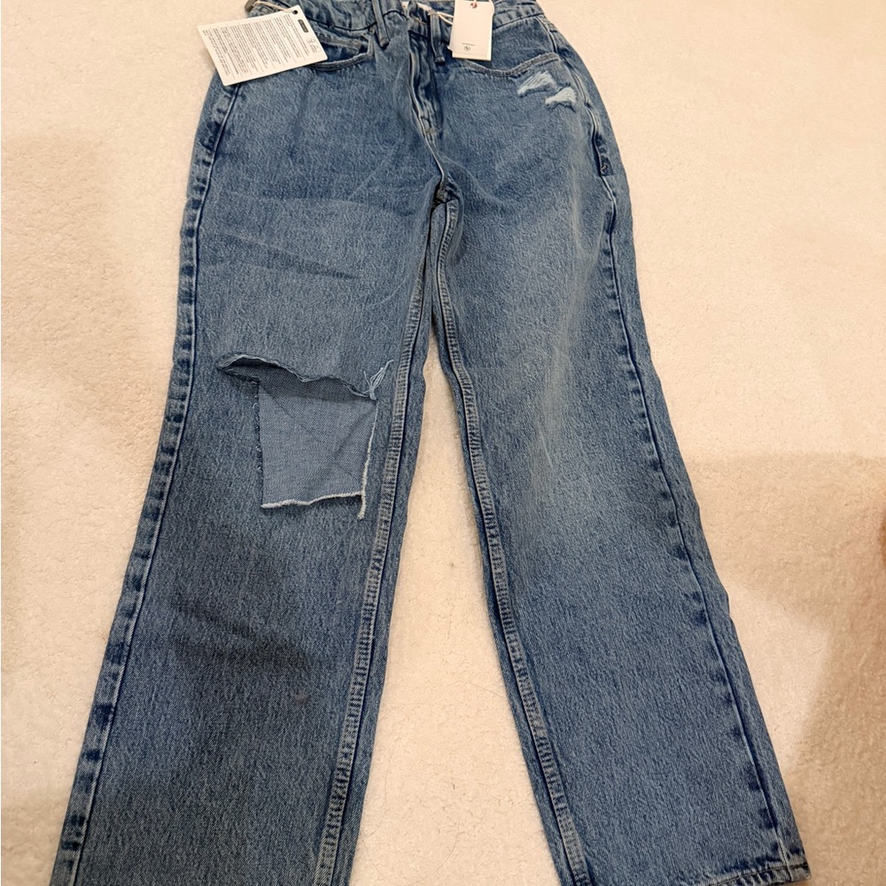 Good American Denim Jeans with Distressed Details